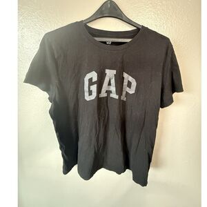Gap Black Logo Short Sleeve T-Shirt women’s XXL Cotton Crew Neck